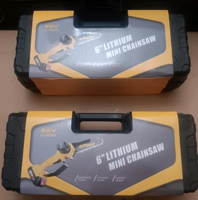 6 INCH CORDLESS ELECTRIC LITHIUM MINI CHAINSAW - Thumbnail 3