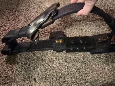 Used Police Tactical Duty Belt Rig Set w Gould Goodrich Leat - Thumbnail 4