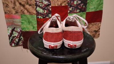 Vintage Red Vans Sneakers - Thumbnail 3