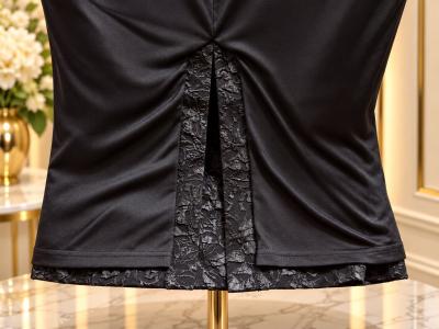 Calvin Klein Womens Black Floral Jacquard Sheath Dress  Size - Thumbnail 6