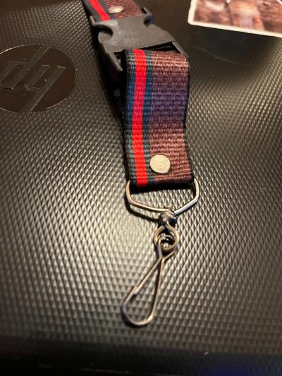 Black/White Lanyard / Brown Mickey Mouse Lanyard - Thumbnail 3
