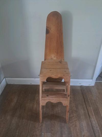 hand built 3 in 1 step stool bench and ironing board