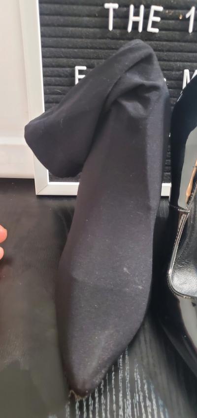 Fashion Nova Black Pointed Toe Heels Size 65 no box - Thumbnail 3
