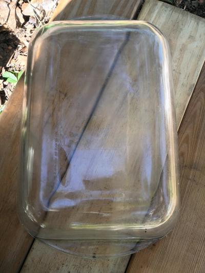 A Antique Long Glass Deep Dish