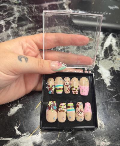 custom hand painted press on nails - Thumbnail 12