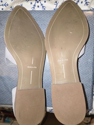 Dolce Vita Light Gray Suede Pointed DOrsay Flats - Thumbnail 2