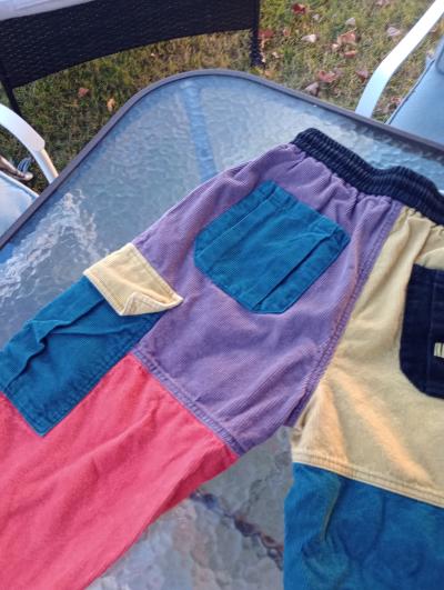 Aelfric Eden cargo pants size Large multi color blocks - Thumbnail 6