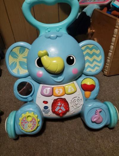 toddle stroll musical elephant walker