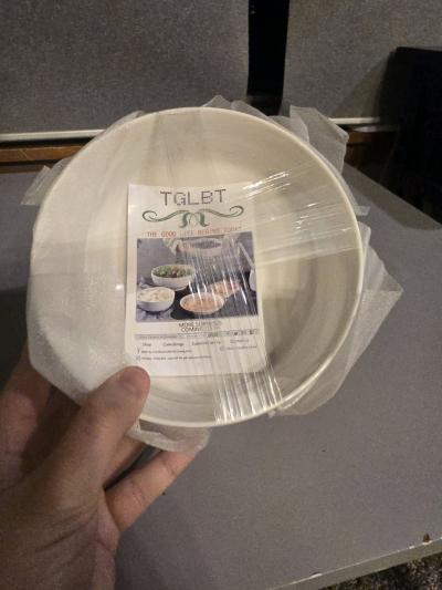 Brand New TGLBT Set of 3 White Ceramic Bowls Unopened - Thumbnail 3