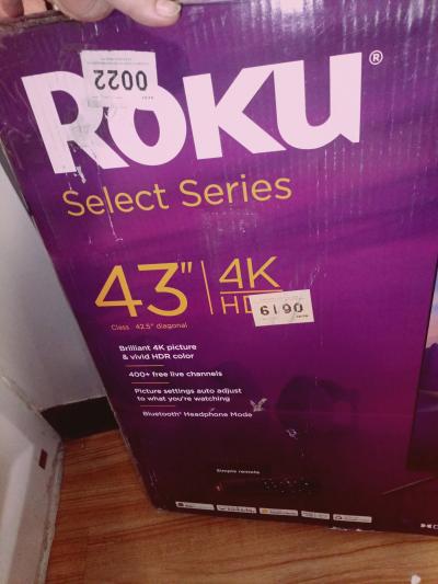 roku 43in 4k smart TVs in original box