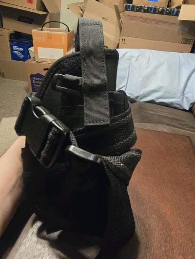 Tactical Drop Leg Thigh Pistol Holster Right Hand Adjustable - Thumbnail 2
