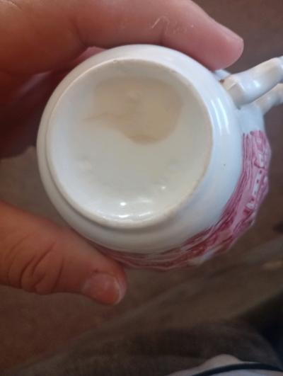 Masons vintage pink transferware tea cup n saucer 1890 1950 - Thumbnail 4