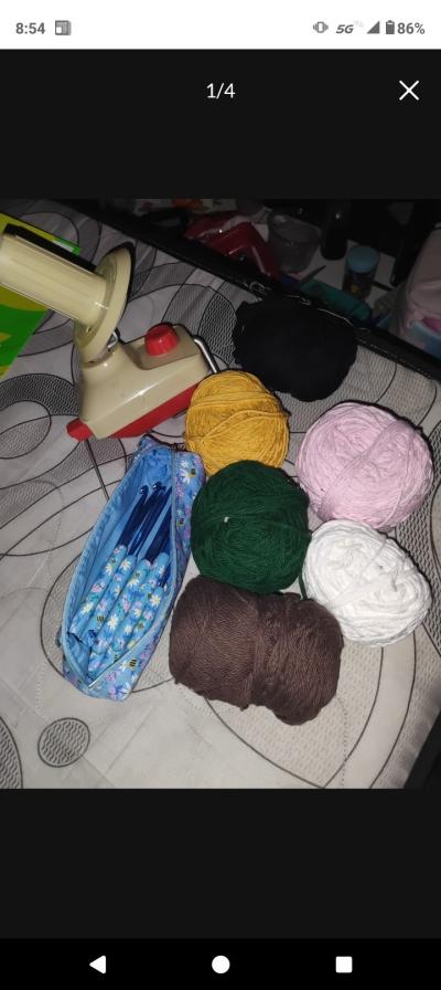 Crocheting yarn hooks and yarn winder