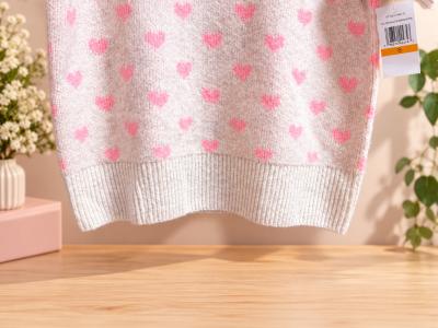 CeCe Womens Pink Heart Print Short Sleeve Knit - Thumbnail 4