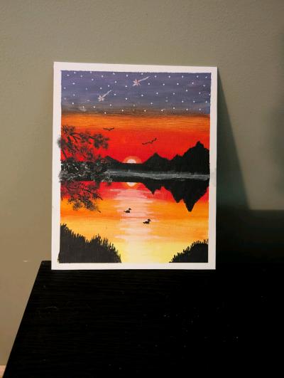 8x10 acrylic painting