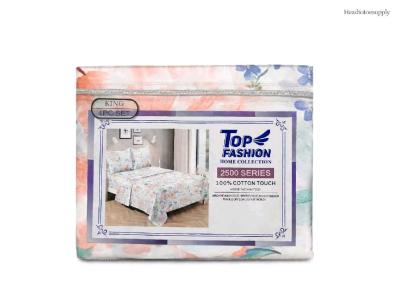 KING 4PC Floral Sheet Set in its retail packaging