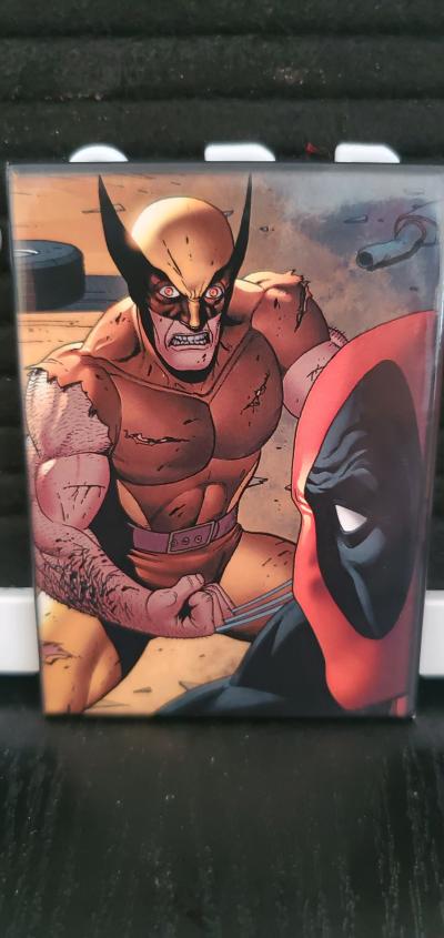 Marvel Wolverine and Deadpool Magnet