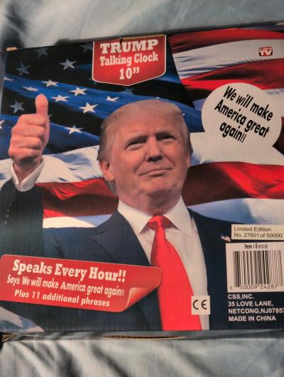 Donald Trump clock