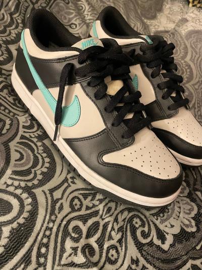 Nike Dunk Low GS colors teal black and white - Thumbnail 3