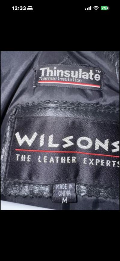 leather trench with thinsulate insert