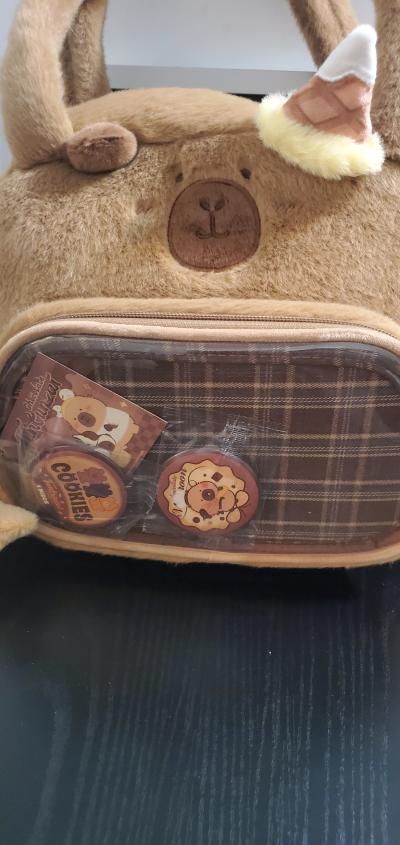 Tuntunzai Chocolate Plush Handbag - Thumbnail 2