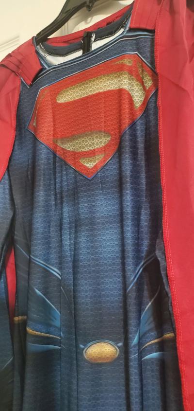 Superman Man of Steel fullbody jumpsuit costume zize M L XL - Thumbnail 2