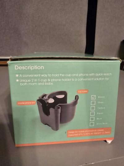 Brand New 2in1 Stroller Cup Holder with Phone Holder  Accmor - Thumbnail 3