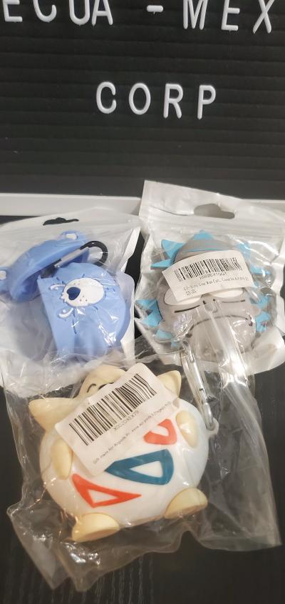 Set of 3 Character Silicone Airpods Cases