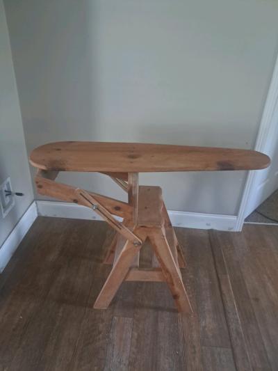 hand built 3 in 1 step stool bench and ironing board - Thumbnail 2