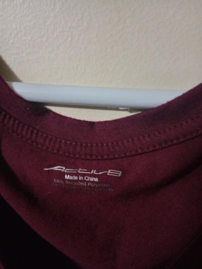 Active brand maroon womens top XL - Thumbnail 2