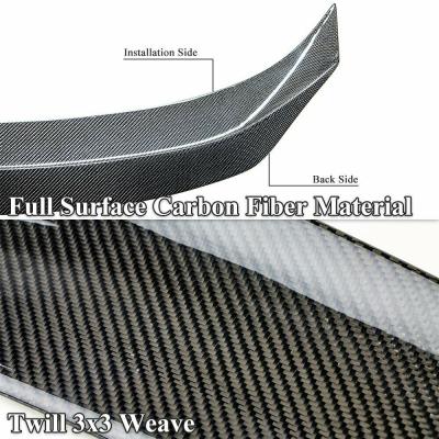 2014-2020 Lexus IS Real Carbon Fiber AR Style Trunk Spoiler - Thumbnail 6
