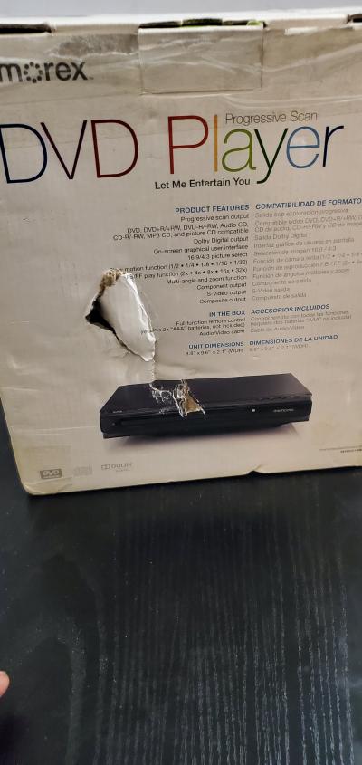 Memorex Progressive Scan DVD Player damage box - Thumbnail 5