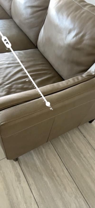 leather sofa gray nmf - Thumbnail 3