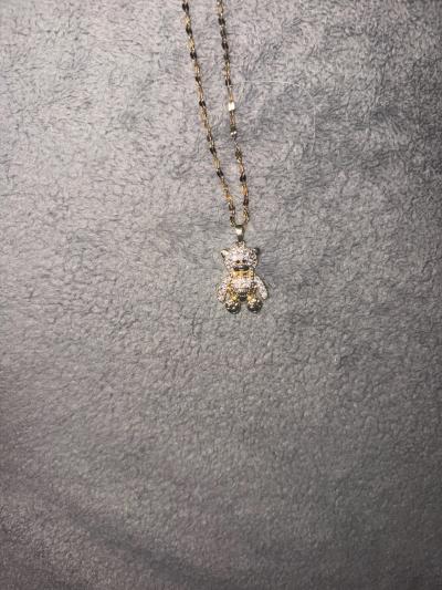 Lab Made Moissanite Diamond Pendant With Chain - Thumbnail 2
