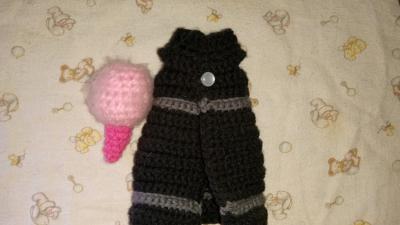 Handmade Crochet Wybie Doll from Coraline - Thumbnail 6