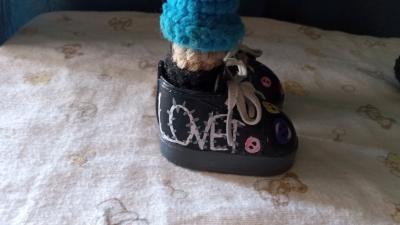 Handmade Crochet Wybie Doll from Coraline - Thumbnail 5