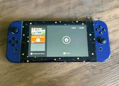 Nintendo Switch Console Dock JoyCons Custom Celestial Skin
