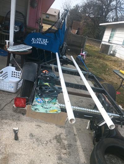 koyak boat trailer good condition tires aired ready for New