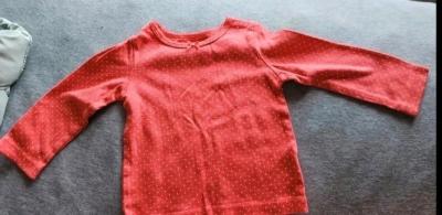 Pink Toddler Shirt with poka dots