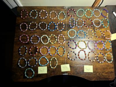 A Variety Of Handmade Beaded Bracelets