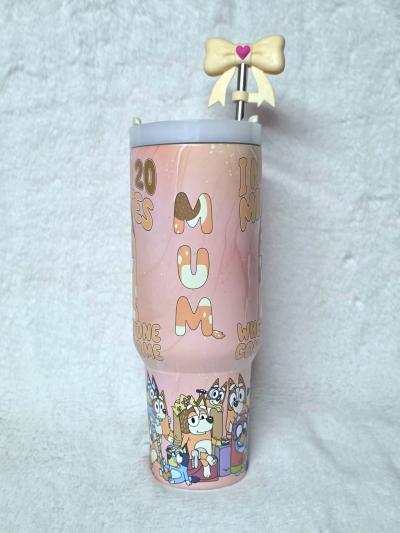 Blueys Mom 40oz Tumbler - Thumbnail 2