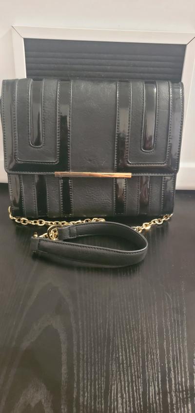 Big Buudda Black Handbag with Chain Strap