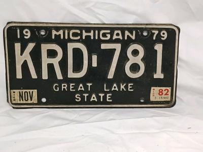 VARIOUS VINTAGE STATE LICENSE PLATES - Thumbnail 8