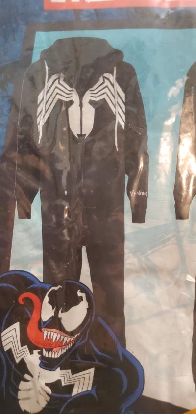 Marvel Venom Mens Hooded Union Suit Onesie - Thumbnail 8