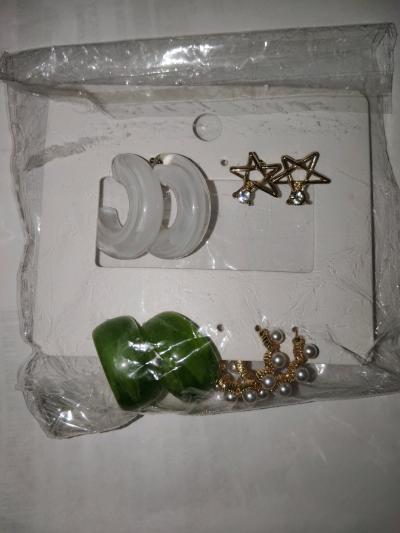 Womens multi color assorted earrings
