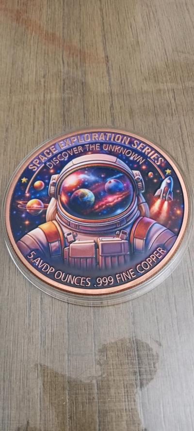 5 Oz AVDP Copper Round Space - Thumbnail 2