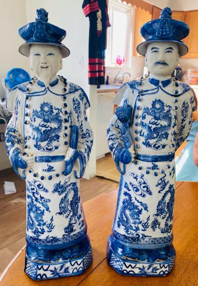 Antique and historical Chinese figures that are hand made