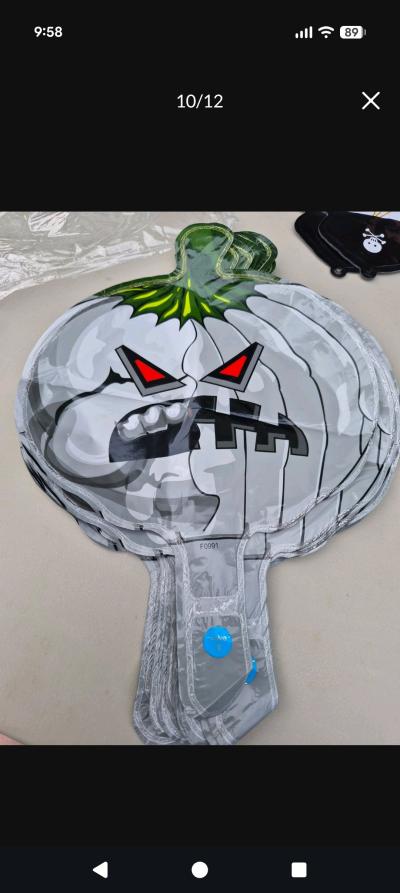 pumpkin faced Halloween balloons 5 different balloons 20ea - Thumbnail 4
