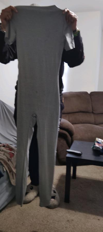 womens clothing gray romper