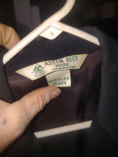 womens black wool sport coat - Thumbnail 3